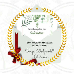 Carte cadeau massage exceptionnel Sarga Bodywork® – 60 min